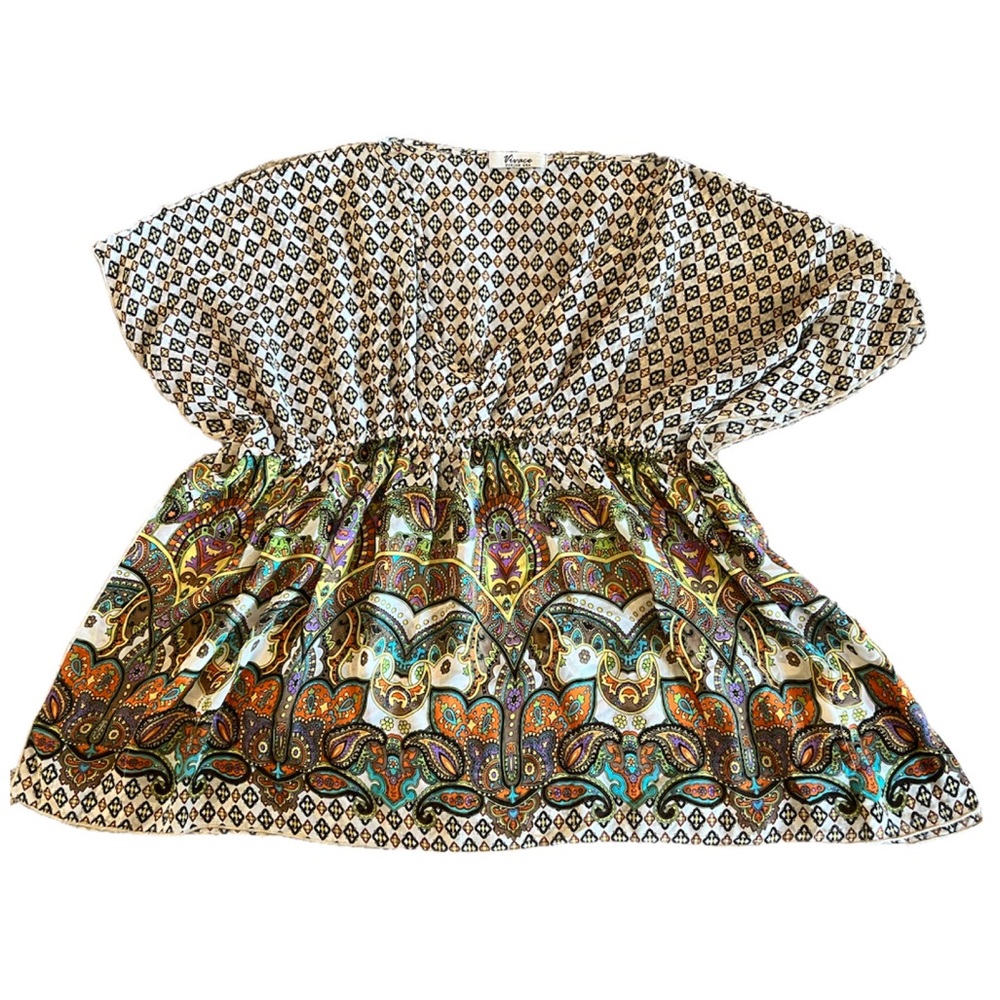 Vivace kimono style printed blouse one size
